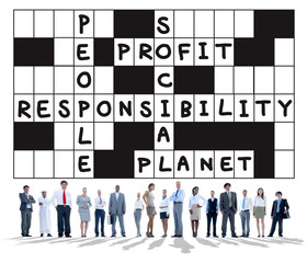 Canvas Print - Social Responsibility Reliability Dependability Ethics Concept