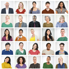 Sticker - Community Diversity Group Headshot People Concept