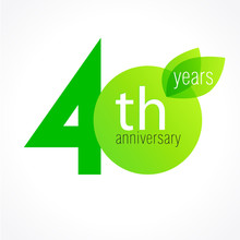 40 Anniversary Green Logo
