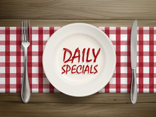 Daily Specials Written By Ketchup On A Plate