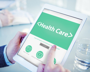 Poster - Digital Online Website Health Care Concept