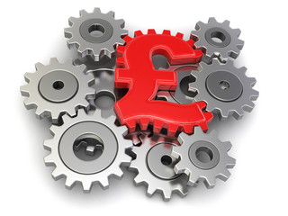 Poster - Cogwheel pound (clipping path included)