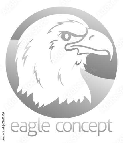Eagle head circle design