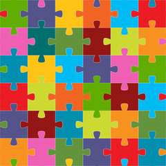 Poster - Seamless puzzle texture
