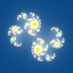 Wall Mural - fractal floral pattern