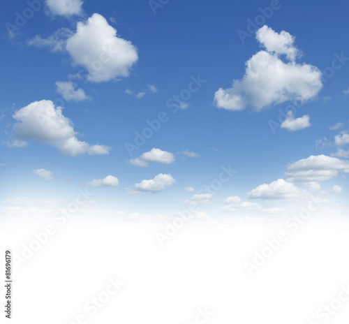 Obraz w ramie Clouds in blue sky