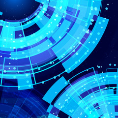 Leinwandbilder - abstract glowing technology background.