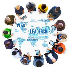 Sticker - Leadership Boss Management Coach Chief Global Concept