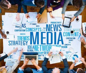 Poster - Media Social Media Network Technology Online Concept