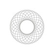 Geometric decoration shape circles, ornament line design