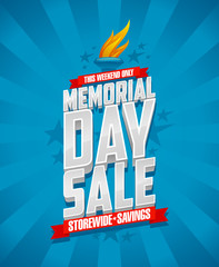 Memorial day sale, storewide savings.