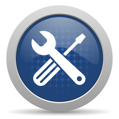 Aufkleber - tools blue glossy web icon
