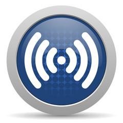 Poster - wifi blue glossy web icon