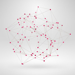 Abstract vector polygonal geometry shape background. Eps10