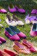 shoes on meadow