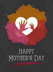 Wall Mural - happy mothers day vector