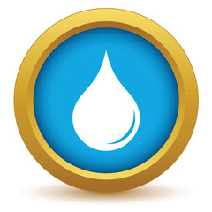 Wall Mural - Gold drop icon