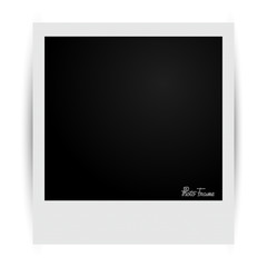 Wall Mural - Photo frame with shadows vector illustration