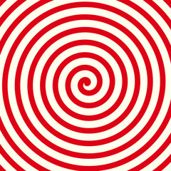 Poster - Red spiral background, shape