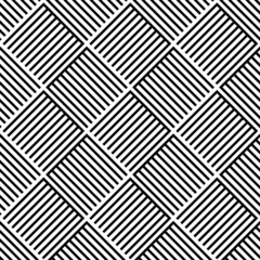 Poster - Alternating lined squares. Seamless pattern in vector format.