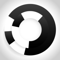 Poster - abstract circle element with shade effect