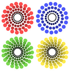 Poster - Colorful circle motifs