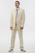 © Aleks Kend - Friendly man in a white suit. Makes hand gestures.