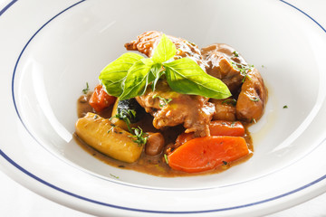 rabbit with vegetables