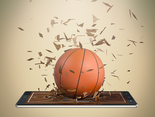 Poster - basketball and new communication technology