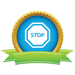Poster - Gold stop logo