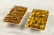 Indian/Pakistani cuisine Aaloo bhujia and Channa