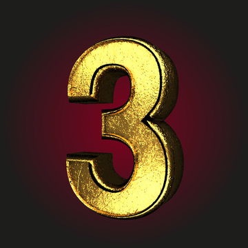 3 letter of gold