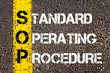 Business Acronym SOP as Standard Operating Procedure