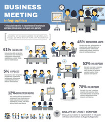 Sticker - Meeting Infographics Set