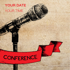 Conference template illustration with space for your text