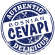 bosnian cevapi stamp