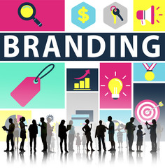 Wall Mural - Brand Branding Marketing Commercial Name Concept
