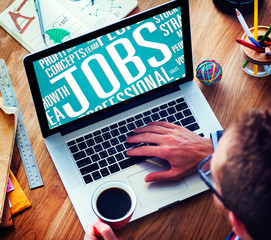 Sticker - Jobs Occupation Careers Recruitment Employment Concept