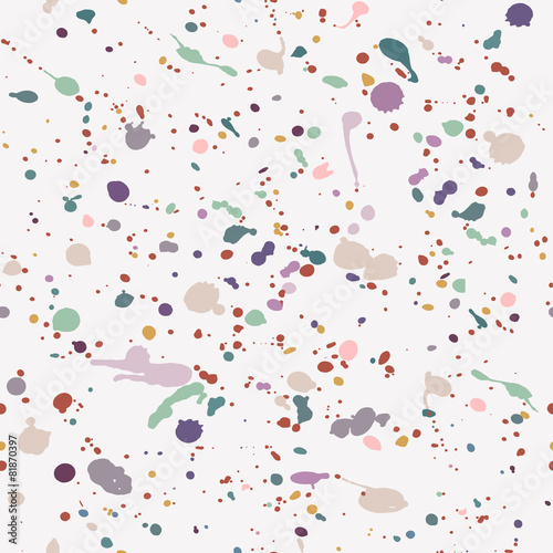 Naklejka dekoracyjna bright spots of paint seamless pattern