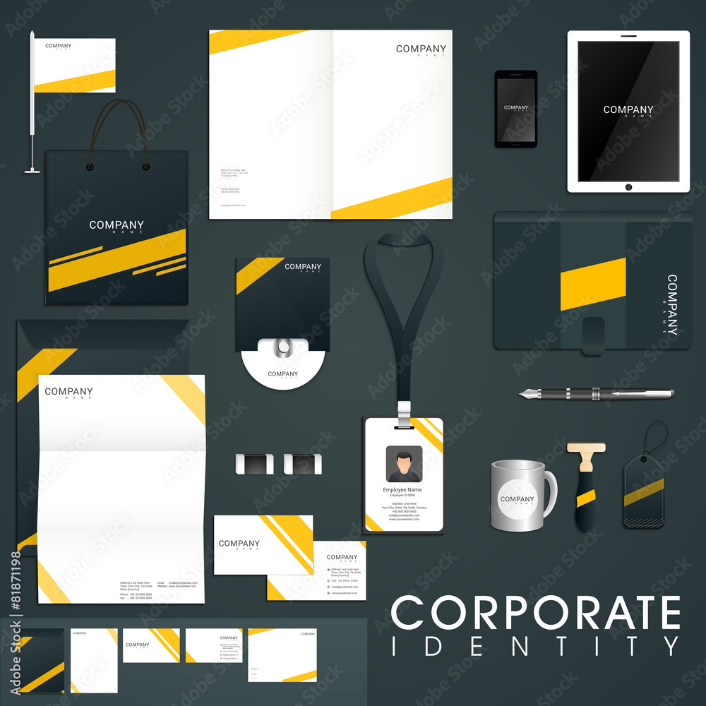 Stylish corporate identity Kit for your business needs. Stock Vector ...