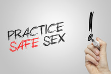 Hand writing practice safe sex