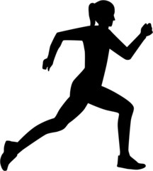 Poster - Running Jogging woman