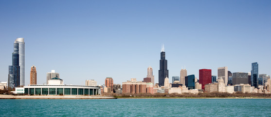 Wall Mural - Chicago Skyline - seen from Lake Michigan