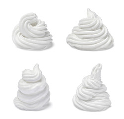 Wall Mural - whipped cream sweet food white