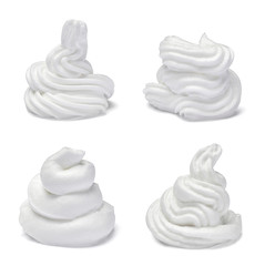 Wall Mural - whipped cream sweet food white