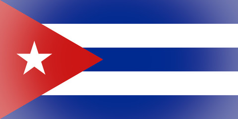 Wall Mural - Flag of Cuba vignetted