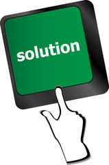 Poster - Computer keyboard with support key. business concept