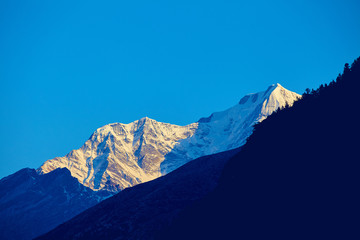 Wall Mural - Snow capped mountains.