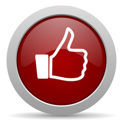 Poster - like red glossy web iconv