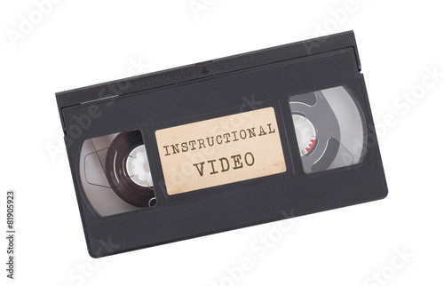 Cuadros en Lienzo Retro videotape isolated on white